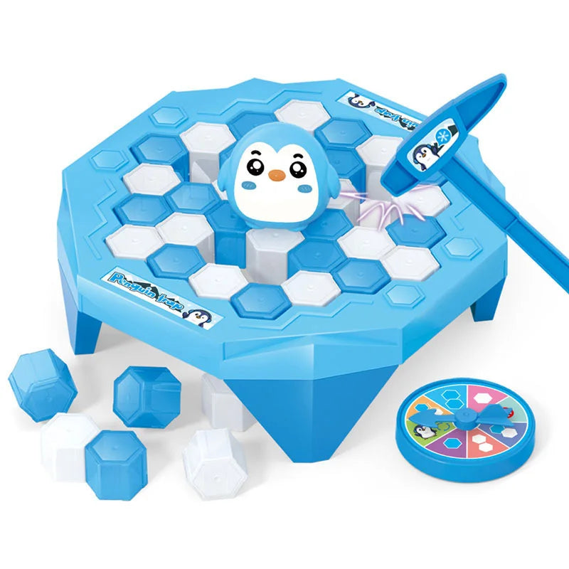 3-6Yrs Old Mini Ice Breaking Penguin Saves Little Penguin Ice Knocking Game Children's Desktop Interactive Competition Parent Child Toys