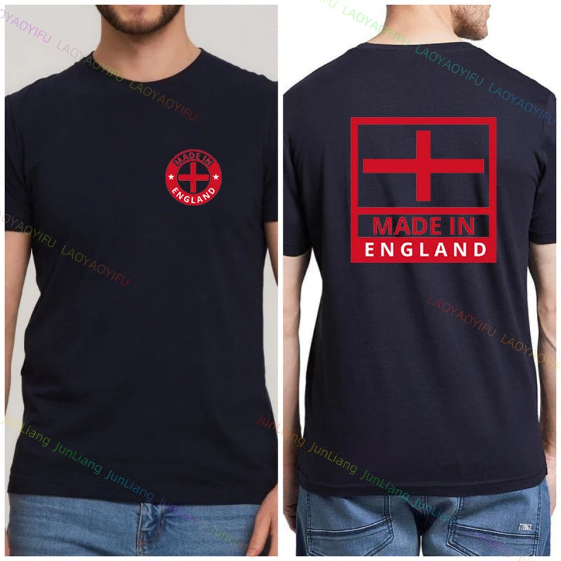 NEW Arrivals  S-4XL Summer New Shirt England Flag Badge Unisex Patriotism Graphic T-Shirts Women's T-Shirts Men T-shirt Short Sleeve Tee Women Men Casual Sports Supplies