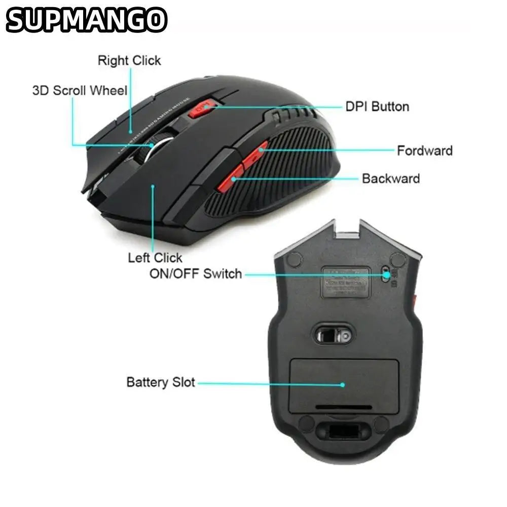 NEW HOT SALE 113 Battery Version Mini2.4 GHz Wireless Optical Mouse Portable Mouse Wireless USB Mouse Notebook Computer Gaming Mice Computer Video Games Laptops Accessories Supplies Electronics Products