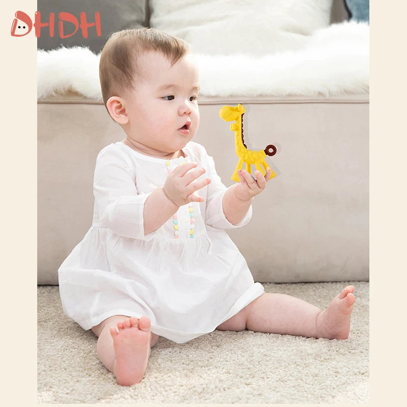 2 PCS Set Baby Medical Silicone Teething Training Toothbrush BPA Free Banana Shape Safe Toddle Teether Chew Toys Teethers Soothe Babies Gums