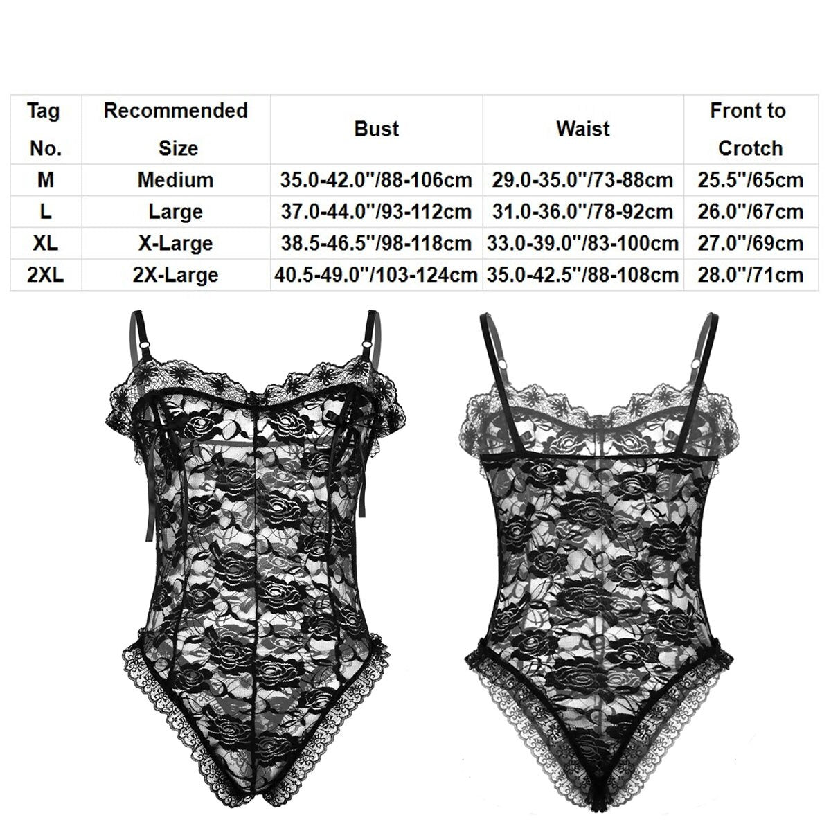 Men Floral Lace Sissy Lingerie Bodysuit Male Crossdressing Transparent Erotic Body Stockings Nightwear Hot Sexy Gay Underwear