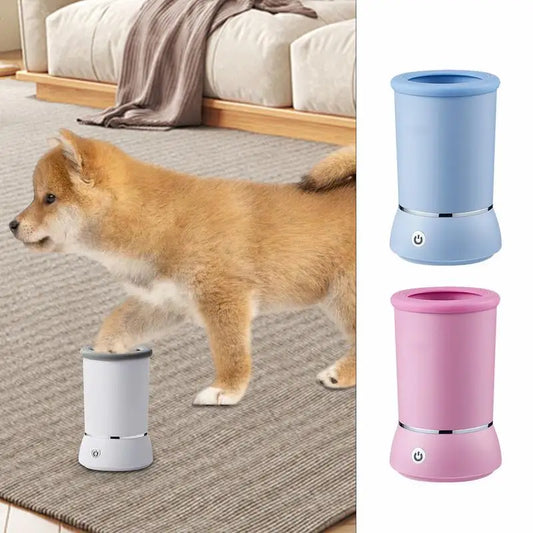 Automatic Pet Foot Washer Cup Silicone Soft Foot Cup Cat Foot Cleaning Bucket Dog Paw Cleaner Cup Manual Quick Feet Wash Cleaner