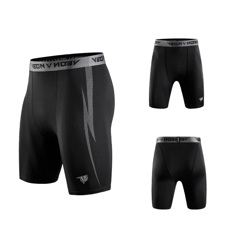 Compression Shorts Men Underwear Spandex Running Workout Athletic Leggings Sports Active Shorts