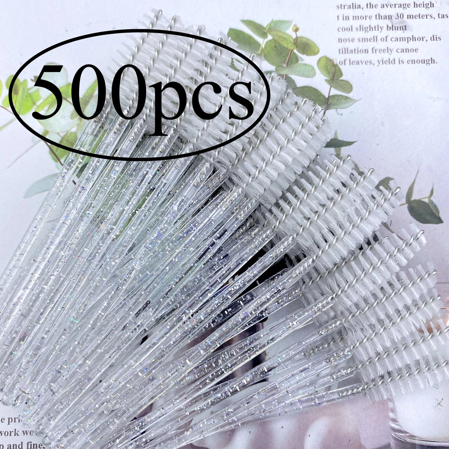 NEW Arrivals 500 PCS Set Transparent/Black/Mixed Color Eyelashes Brushes Set Disposable Lash Mascara Brush Lashes Extension Eyebrow Wands Applicator Make-Up Tools Women Cosmetic Accessories