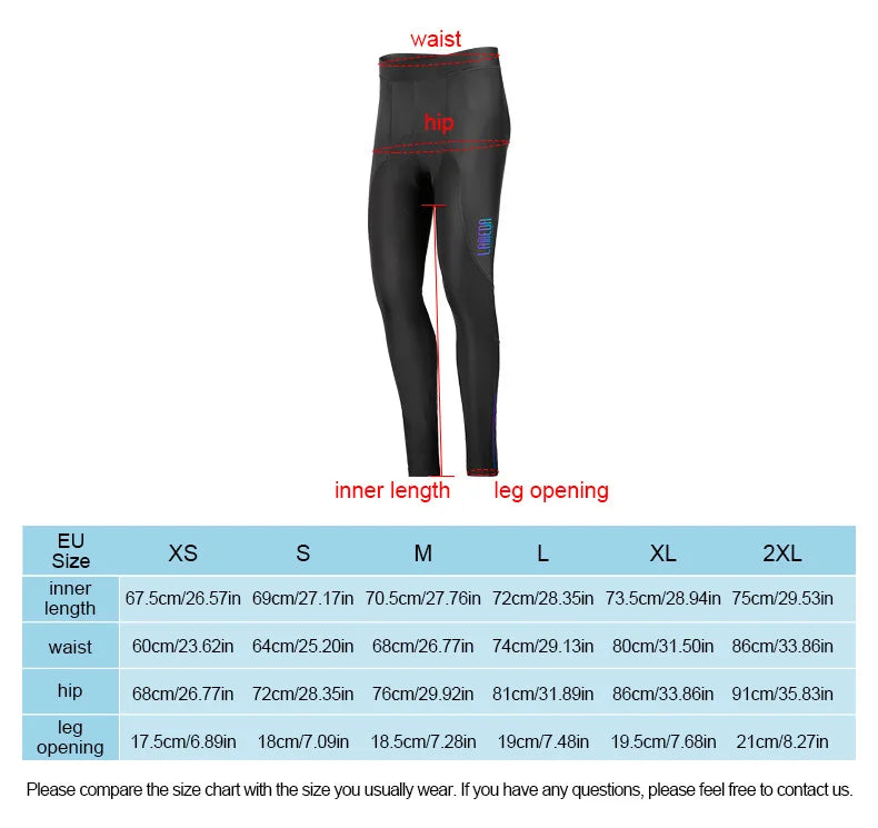 Original LAMEDA S-2XL UK Size Thermal Fleece Cycling Winter Warm Pants Man Winter Men's Bib Pants Windproof Road Bike Trousers Padded Bicycle Leggings MTB Clothing