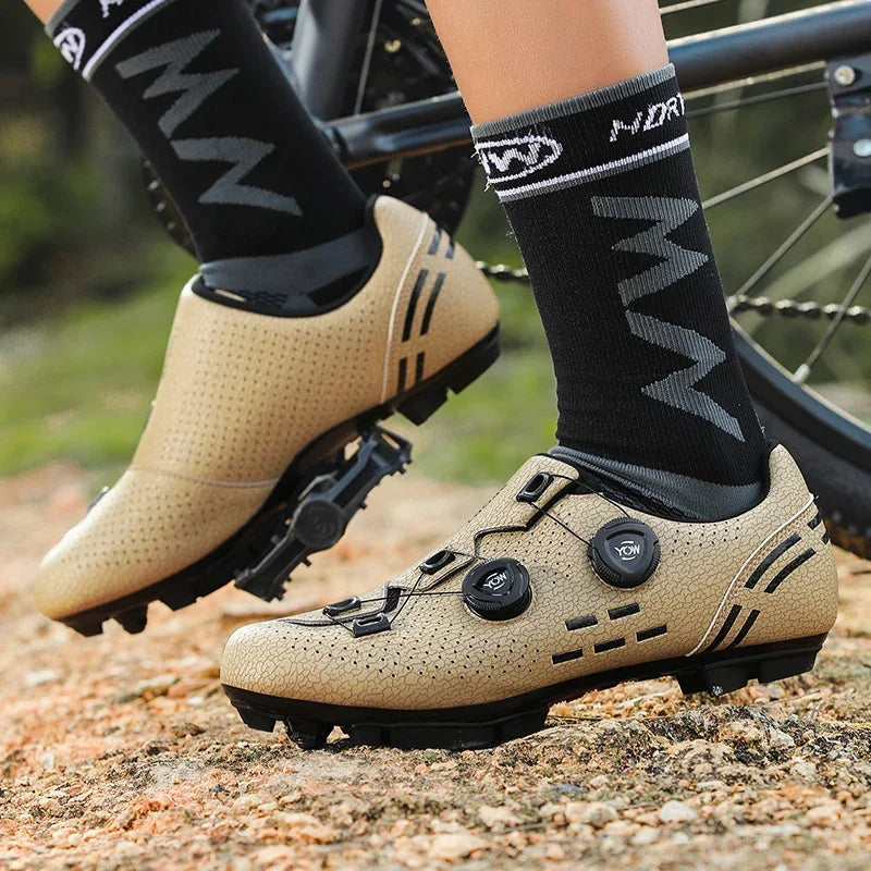 NEW Arrivals 3 Colors Women Men Cycling Bike Unisex Racing Road + Mountain Professional Sneakers Bicycle Speed Cleats MTB Road Fashion Biking Sport Professional Rubber Flat Dirt