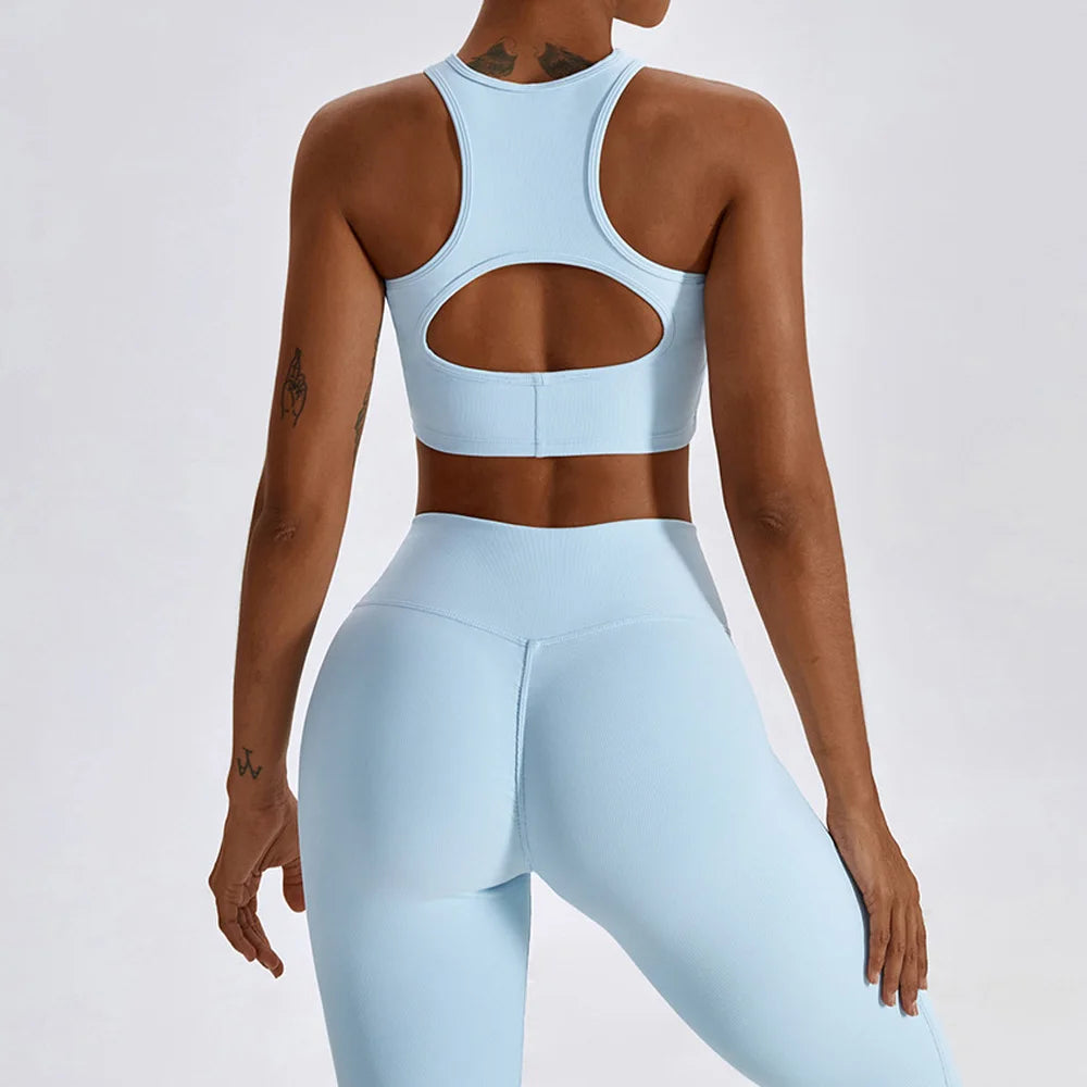 Yoga Set Seamless Women's Sportswear Workout Clothes Athletic Wear Gym Legging Fitness Bra Crop Top Sports Suits High Quality