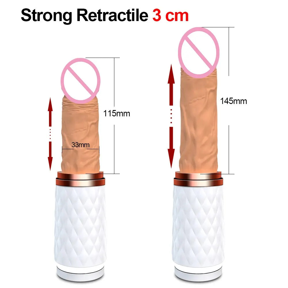 Telescopic Dildo Vibrator Automatic Up Down Massager G-spot Thrusting Retractable Pussy Vibrate Large Size Sex Toys for Women