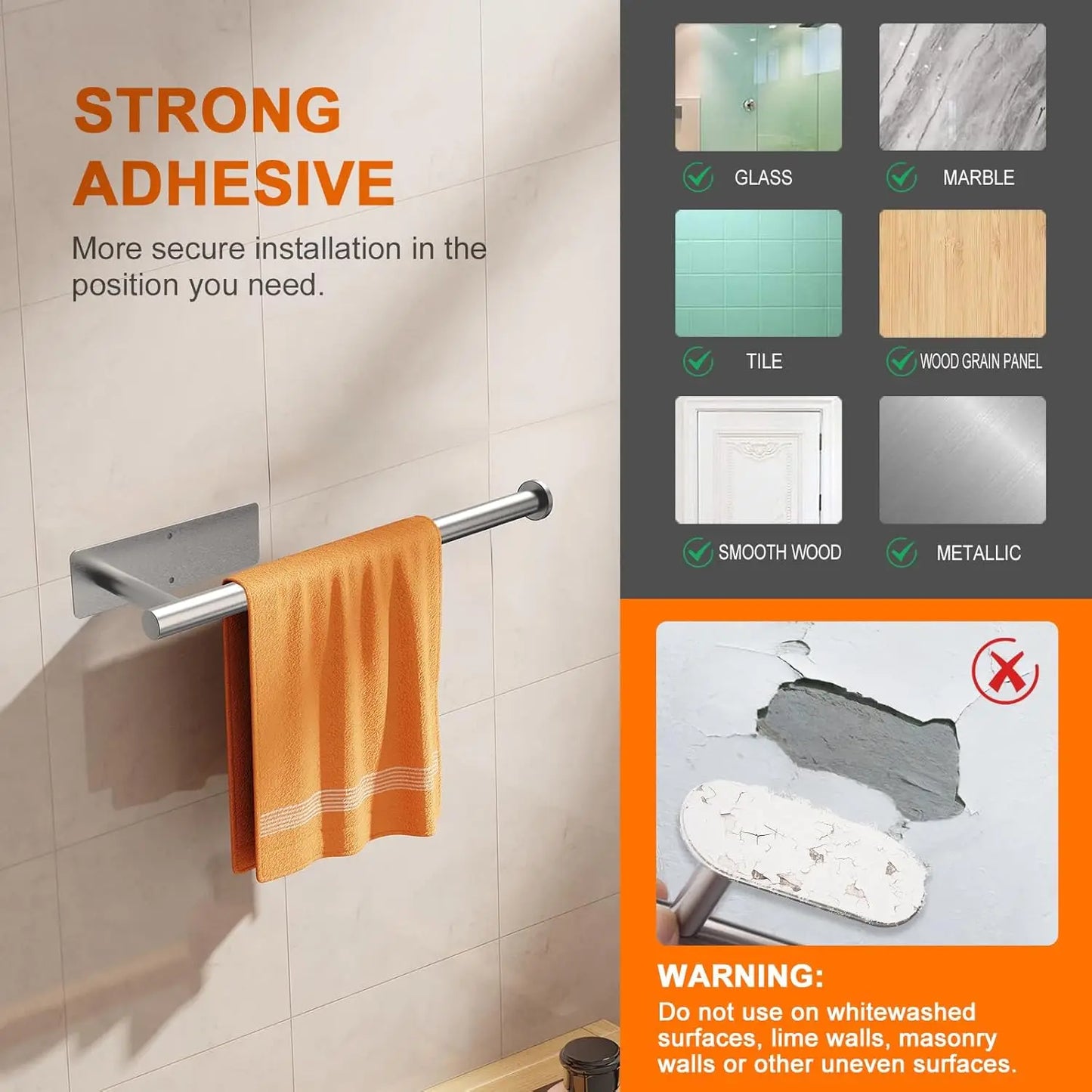 NEW Arrivals Paper Towel Holder Under Cabinet Adhesive Paper Towel Holder for Kitchen Stainless Steel Paper Towel Roll Rack Wall Mounted Home Kitchen Accessories