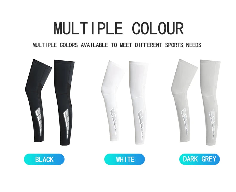 NEW Arrivals 1 Pair Set 3 Colors Sun Protection Leg covers, non-slip, cycling, Ice Silk, Breathable, Quick-Drying Leg Covers, Basketball Sports Knee Pads
