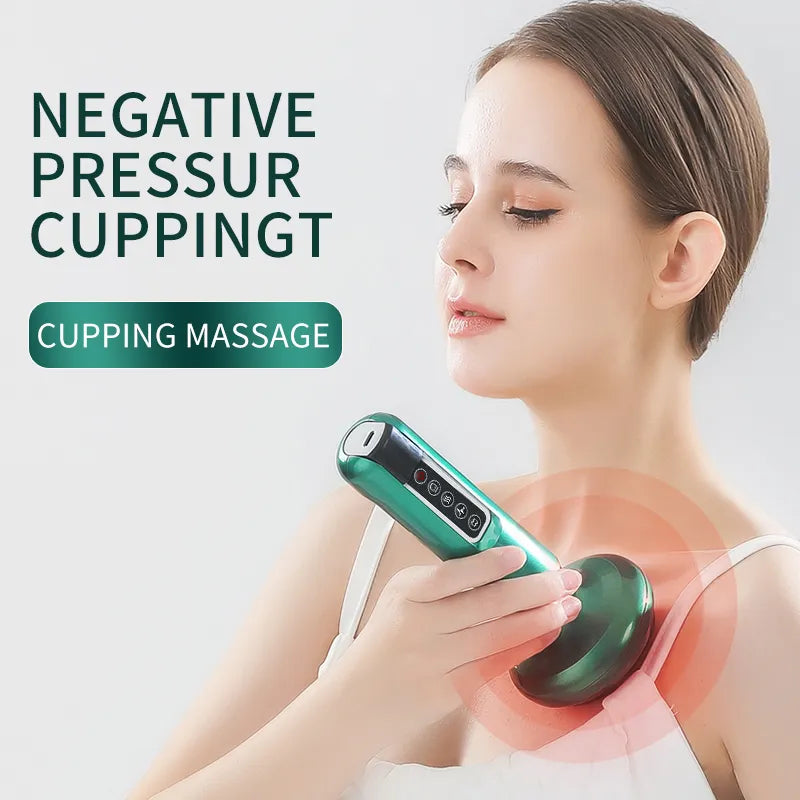 Electric Suction Medical Cupping Therapy Set Beauty Massager Glass Jars Anti Cellulite Cupping Vacuum Slimming