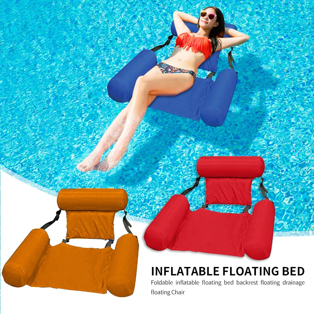 Inflatable Mattress Water Swimming Pool Accessories Hammock Lounge Chairs Pool Float Water Sports Toys Float Mat Pool Toys