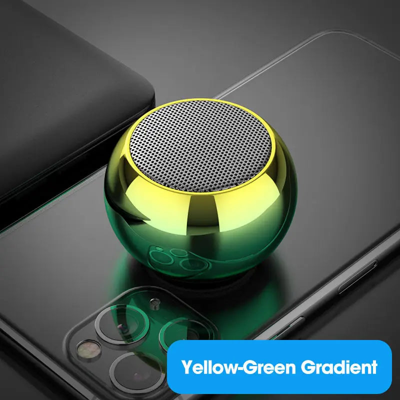 NEW Arrivals Wireless Bluetooth Speaker Portable Small Steel Gun Metal Heavy Stereo Surround Subwoofer Outdoor Mini Bluetooth Small Speaker Mobile Cell Phones Accessories