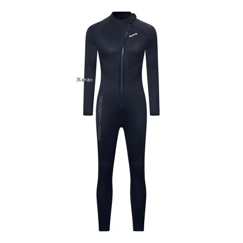 S-3XL Plus Size 5MM Neoprene Men's Long Professional Wetsuit  Neoprene Material Warm Fleece Lining Outdoor Swimming Kayaking Surfing Drifting Diving Scuba Snorkeling Underwater Fishing Wetsuit