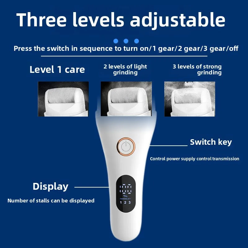 NEW Arrivals 4 Colors Full Set Electric Foot Sandpaper Dead Hard Skin Callus Remover Foot File for Heels Grinding Pedicure Tools Professional Foot Care Tool