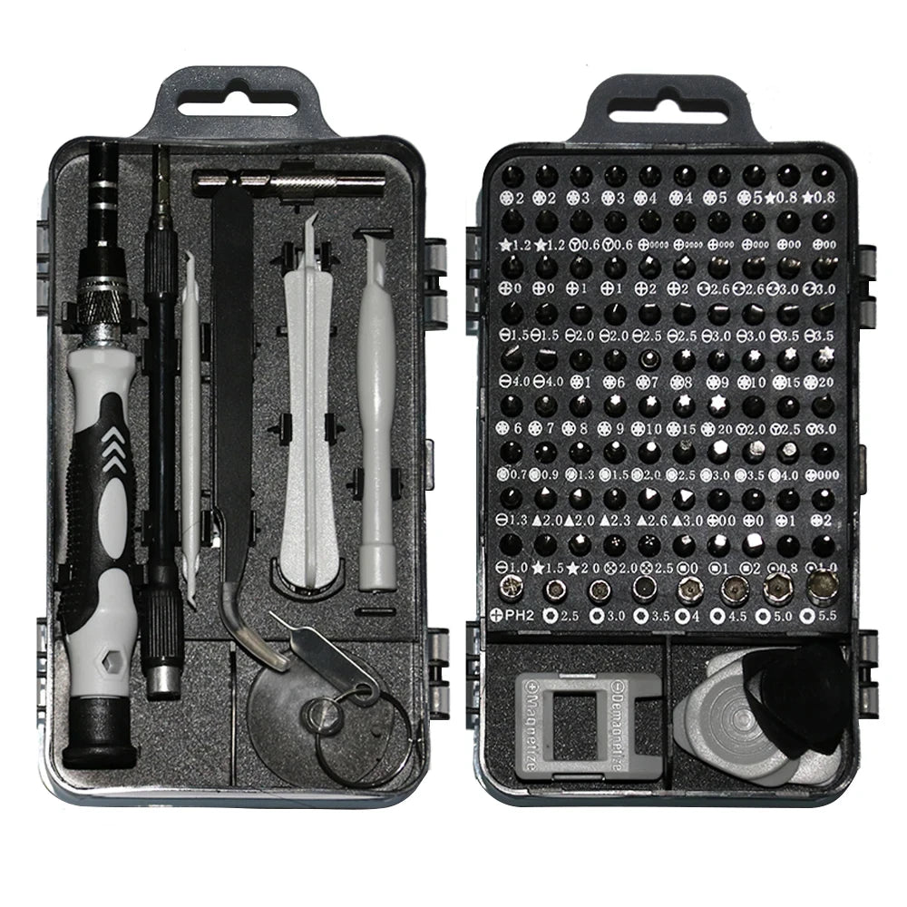 NEW Arrivals 117 in 1 Set 4 Colors Precision Screwdriver Set Professional Repair Hand Tool Kit with 98 Magnetic Drill Bits for Laptops iPhone Tablets Drone Mobile Phones PC Xbox PS4 Switch