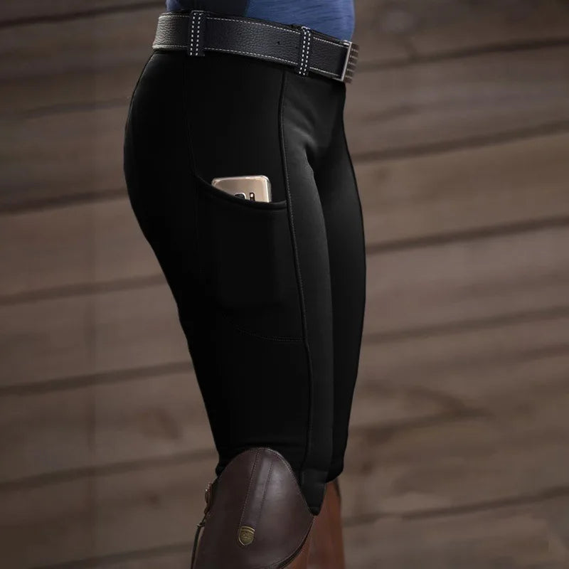 NEW Arrivals S-3XL 5 Colors Stretch Butt Lift Slim Pencil Pants Women Casual Equestrian Pants Horse Riding Trousers Jodhpurs Female Riding Breeches Equestrian Fashion Apparel Supplies