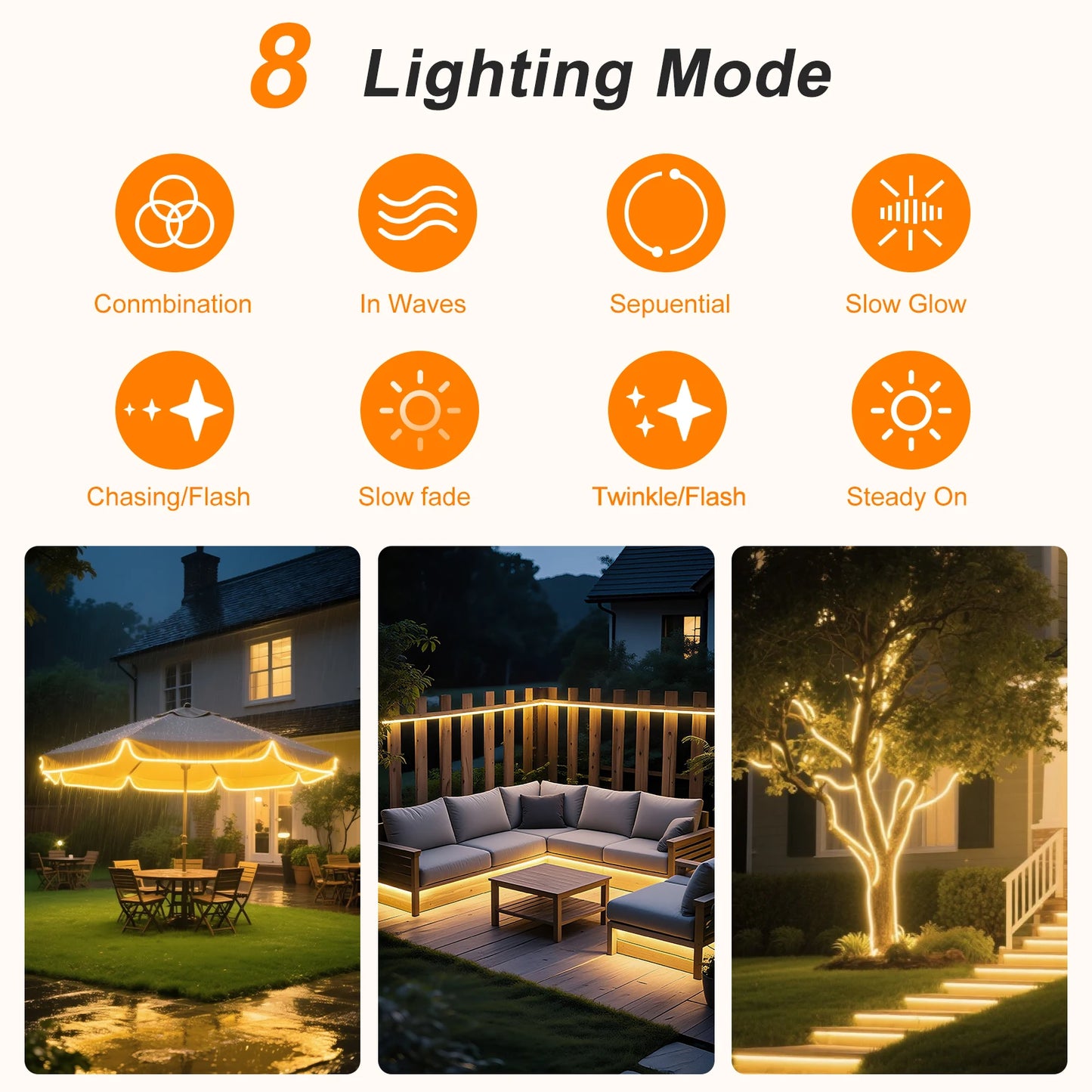 NEW 10M DC24V Solar LED Neon Strip Light Waterproof Warm White Blue Red Pink 6x12mm 2835 120LEDs/m Flexible Neon Rope Light Garden Decor