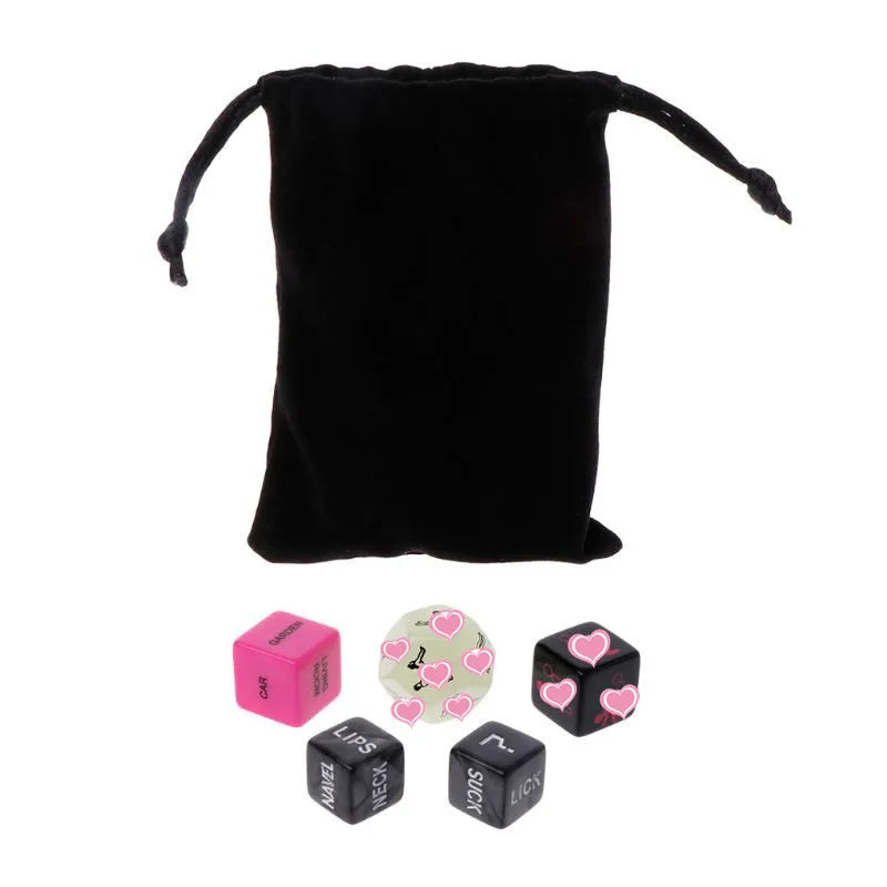 Sexy Dice Set Fun Adult Love Posture Couple Game Sex Noctilucent Erotic Lovers Position Foreplay Romantic Party Toy 1 Set