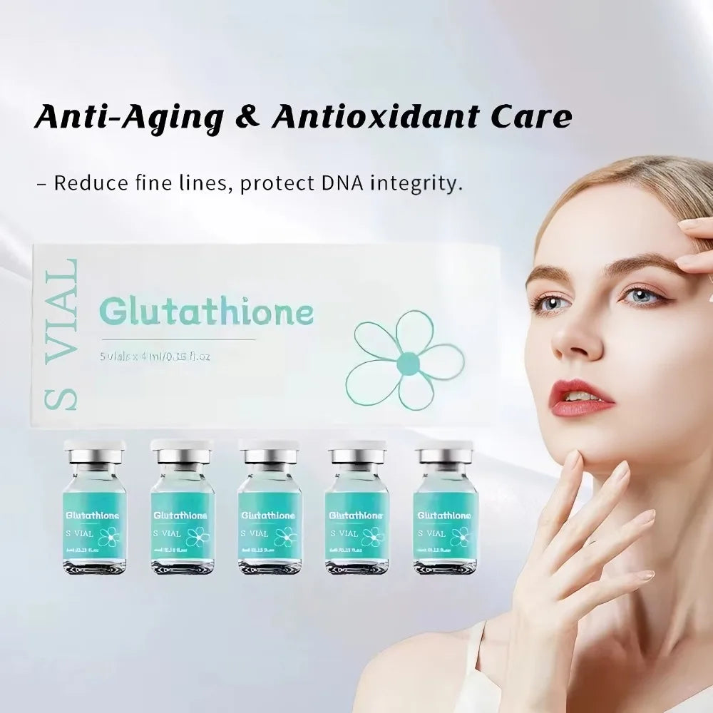 5/15 Bottles Set Glutathione Ampoule Essence 4ml×5 - Deep Moisturizing Facial Serum for Brightening & Firmness Women Skin Care Supplies