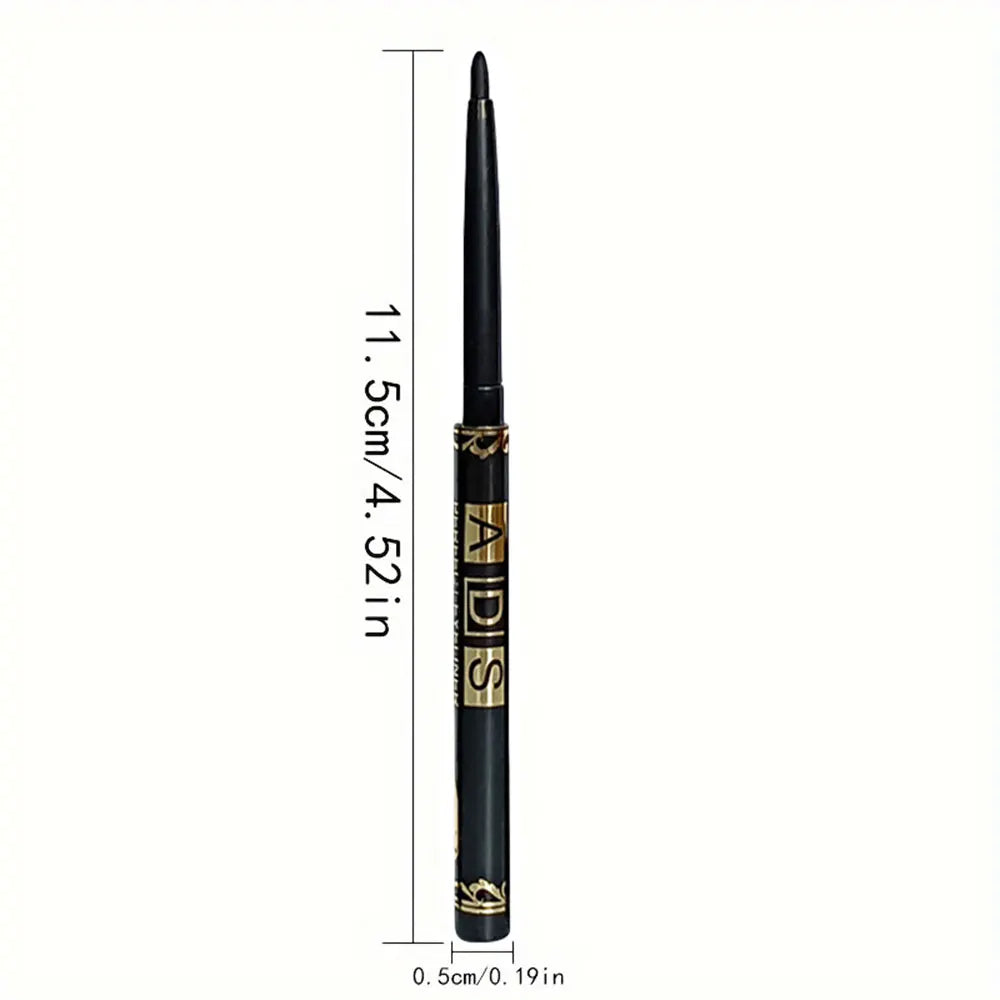 9PCS Set Long-Lasting Waterproof Black Professional Eyeliner Pencil -Smudge-Proof Sweat-Resistant for Bold Eye Makeup, Ideal Gift Women Cosmetic Accessories