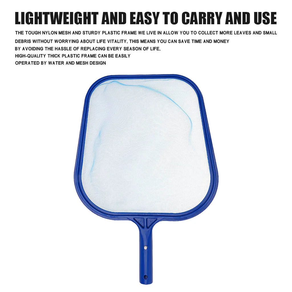 Tub Cleaner tool Professional Lightweight Mesh Frame Net Durable Blue Swimming Pool Spa Leaf Trash Net Skimmer Rake