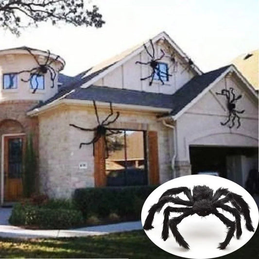 NEW 30-200CM Halloween Big Plush Spider Halloween Decoration Party Props Outdoor Big Spider Decoration Chamber Trick A Prank  Big Spider