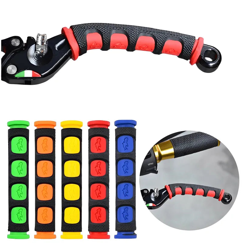 Motorcycle Brake Handle Silicone Sleeve Soft Anti-Slip Durable Moto Bicycle Protective Handlebar Moto Equipment Accessories