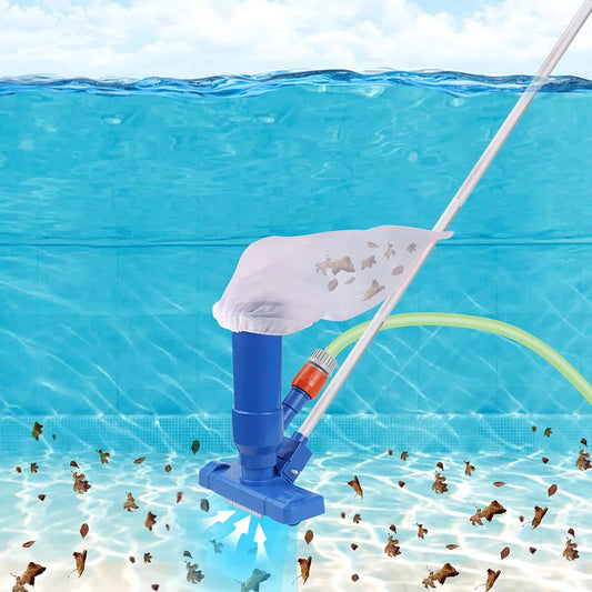 Portable Swimming Pool Vacuum Cleaner Cleaning Tool Disinfect Suction Head Pond Fountain Pool Vacuum Cleaner Brush with Handle