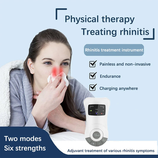 NEW Arrivals Rhinitis Red Light Treatment Machine Stuffy Nose Nasal Itching Sinusitis Cold Cure Allergy Reliever Therapy Device Health Care Supplies