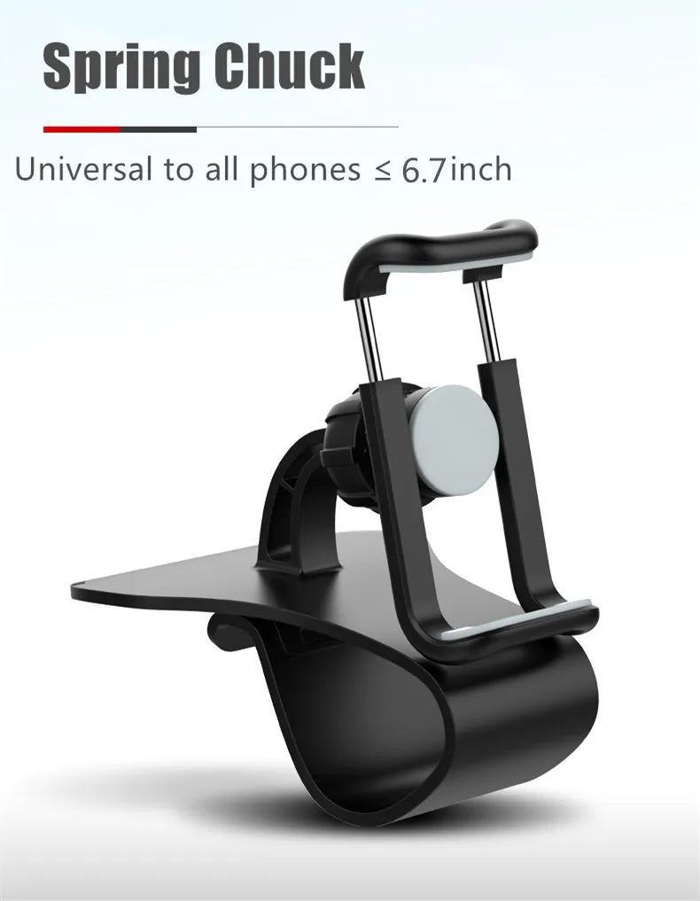NEW Arrivals 360 Rotatable Car Phone Holder Universal Cell Phone Stands Car Rack Dashboard Support for Auto Grip Mobile Phone Fixed Bracket