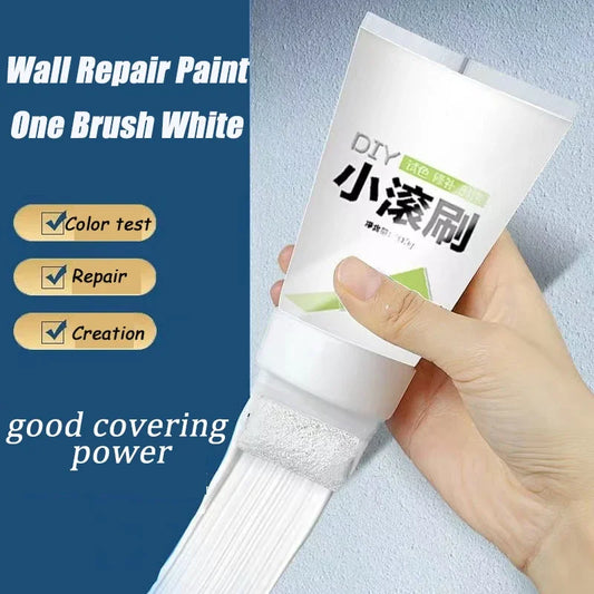 NEW Arrivals Korean 100g White Pink Wall Small Roller Brush Paint Interior Wall Repair Household Wall Graffiti Repair Environmental Protection Paint Home Supplies