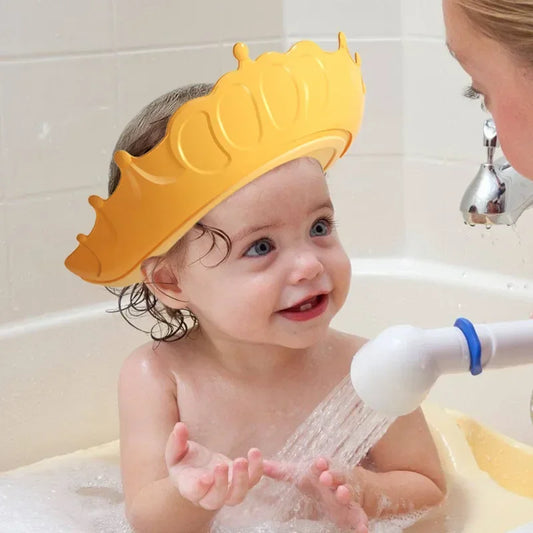 NEW Children Bathing Shower Cap Hat Safe Shampoo Shower Bathing Bath Protect Soft Cap Hat For Baby Wash Bath Caps Cup Hair Shield Babies Personal Care Supplies