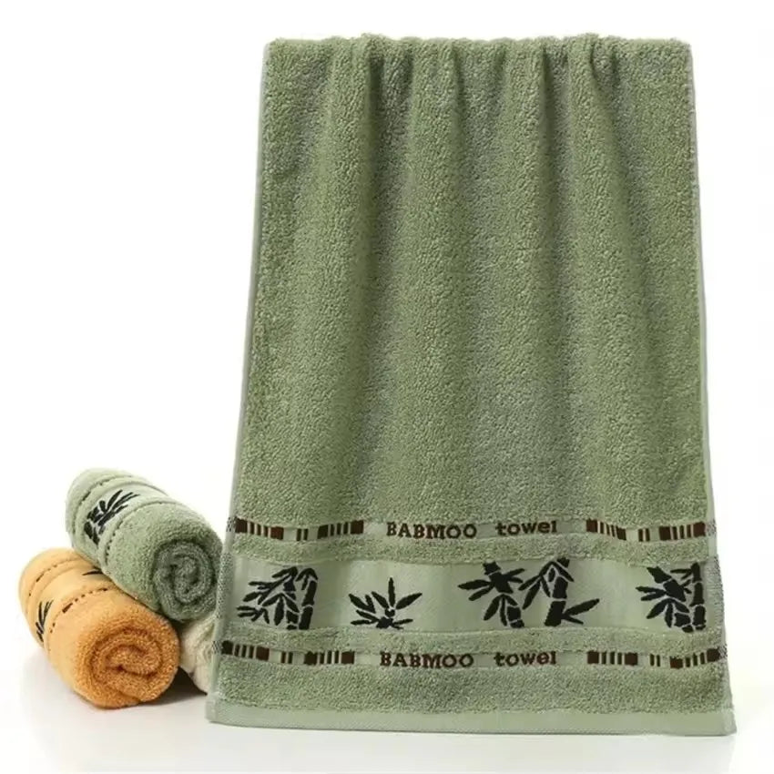 NEW 4-6 PCS Set 100% Bamboo Fiber Towels Sets Home Bath Towels Adults Face Towel Thick Absorbent Luxury Bathroom Towels Seaside Beach Shower Bathroom Hotel Towels