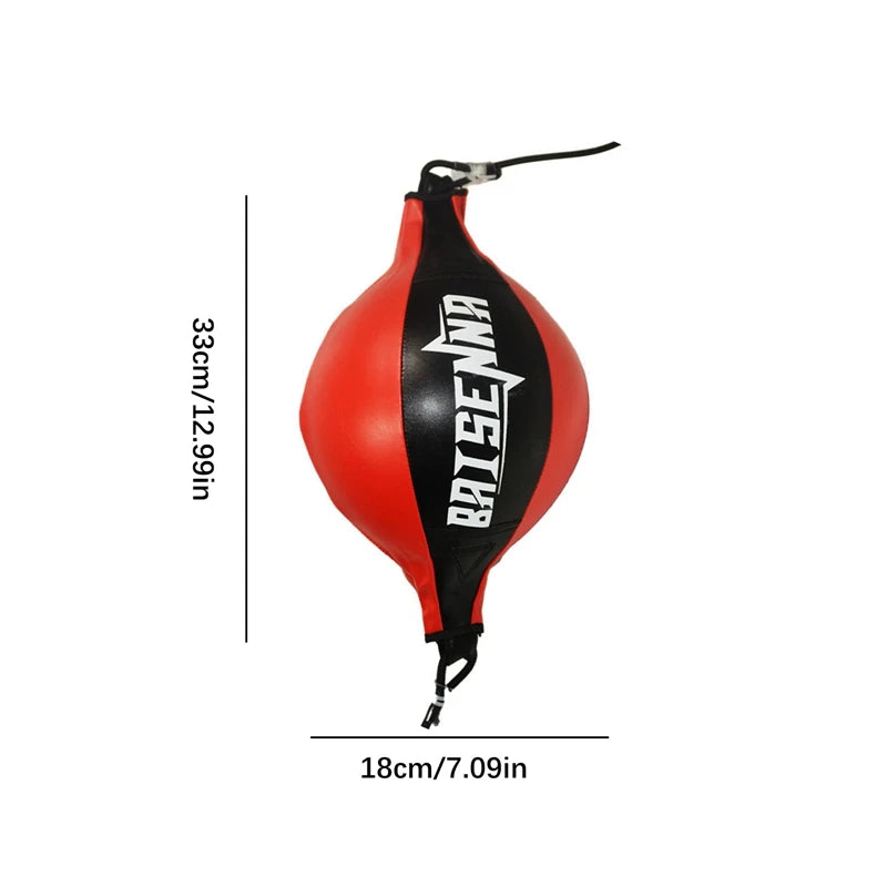 NEW Arrivals Boxing Punching Ball Quality Leather Training Hangings Swivel Speedball Exercise Fitness Balls Home Sports Gym Speed Bag Bounce Sports Supplies