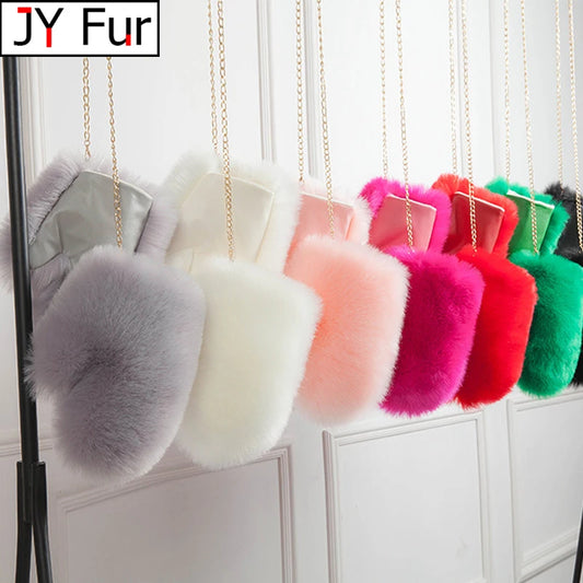 NEW Arrivals Hot Sale Winter Women Luxury Natural Real Fox Fur Gloves Warm 100% Genuine Fox Fur Mittens Girl Fashion Luxury Real Fox Fur Glove