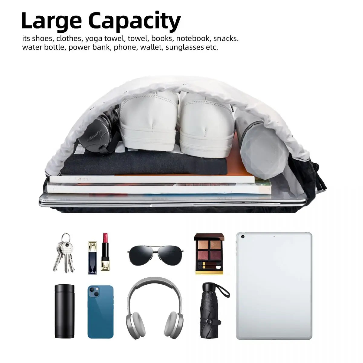 Raven Rage Halloween Gothic Crow Drawstring Backpack Bag for Women Men Halloween Witch Gothic Scary Crow Training Backpack