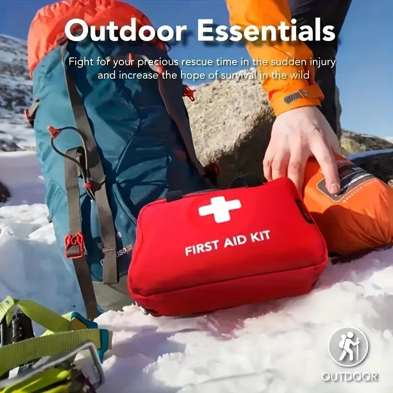 First Aid Kit， First Aid Supplies for Emergencies and Survival Situations | Ideal for Cars, Trucks Outdoor Travel Beach Camping Health Care Accessories