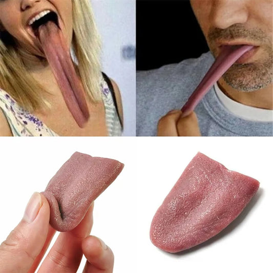 NEW 12 PCS Set Halloween Prank Props, Realistic Fake Tongue, Magician Props Trickery Toys Fake Tongue, Halloween Party Decoration Sets