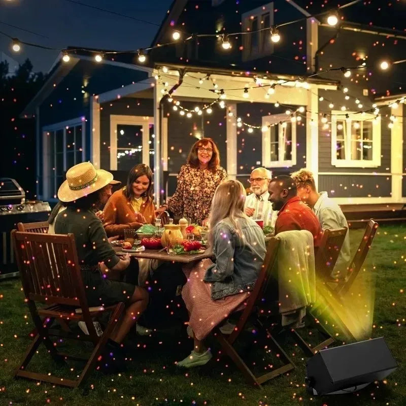 For Home Villa Dynamic Colorful Firefly Projection Lamp with Remote Control Light Adjustment Outdoor Waterproof Courtyard Lawn Garden Landscape Projector Lights System