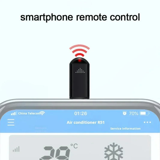 NEW Arrivals Type-C Smartphone Infrared Transmitter Adapter, Smart App Control for TV A/C  and Other Devices with Infrared Remote Functionality Home Electronic Supplies