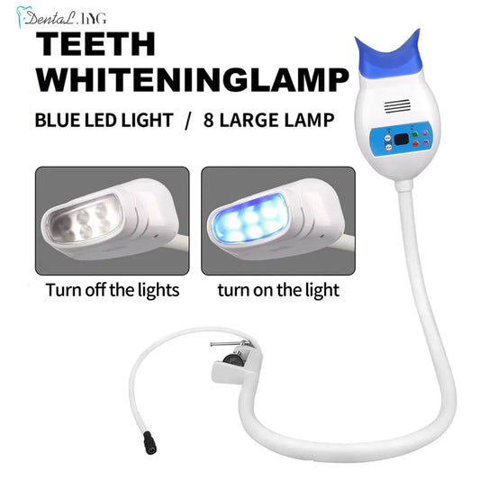 Dental Teeth Whitening Lamp Professional Cold Light Bleaching LED Machine Dentistry Equipment Clamp Table Style Oral Hygiene Care