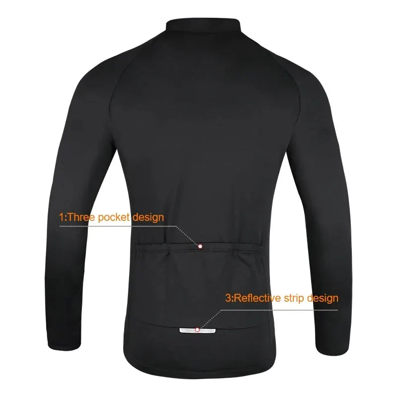 Winter Warm Cycling Jacket Mountain Bike Jacket Cycling Jersey Long Sleeve Cycling Jersey Ciclismo Jacket Unisex