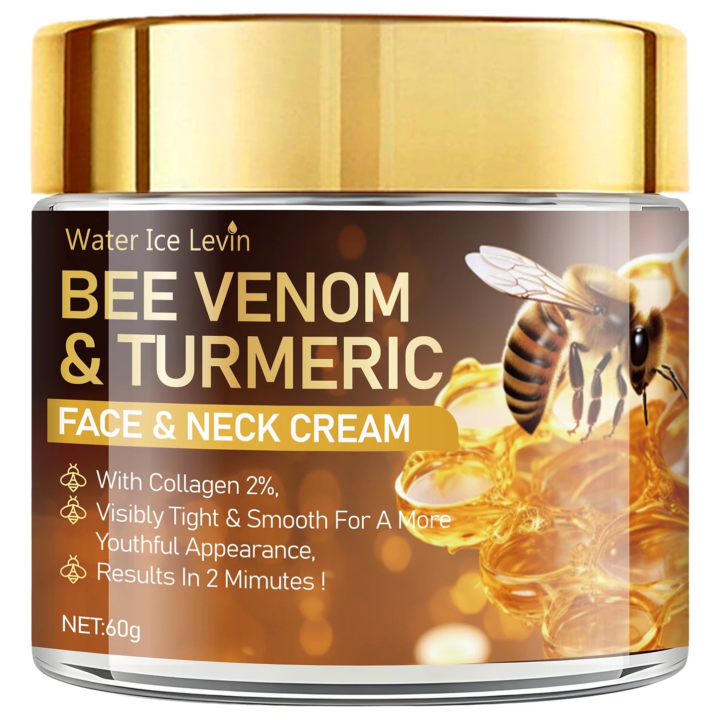 Bee Venom Instant Facial Lifting Cream Firms and Lifts Loose Skin, Smooth Skin |   Alcohol-Free, Containing Hyaluronic Acid, Suitable for All Skin Types Women Skin Care Supplies Korean Products