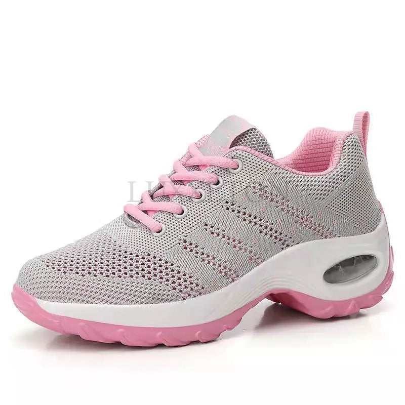 Woman Sneakers Fashion Casual Shoes Summer Air Cushion Mesh Female Shoes Comfortable Breathable Heightening Sneakers for Women