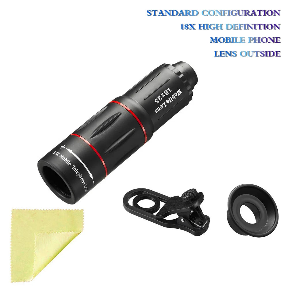 NEW  18X28 Times Set Single Barrel Telephoto Lens External Camera, Suitable For Mobile Phones, Telescopes, Concert Shooting