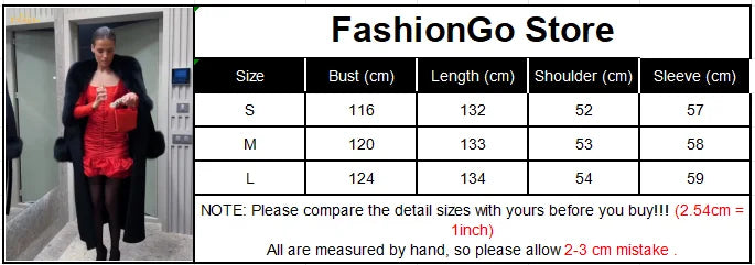 UK Size Black/White Mink Fur Overcoat + Brown/Black/Red Mini Hot Sexy Dress Patchwork Woolen Coat Women Full Sleeve V-Neck Lace Up Loose Long Overcoat Female Winter Commute Outerwear