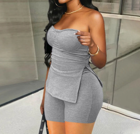 2PCS Set S-3XL UK Size 10 Colors Summer Outfits Women Italian Fashion Sleeveless Top & Solid Shorts Y2K Casual Versatile Knit Suit for Female Streetwear Ladies Girls Casual Fashion Apparel Supplies