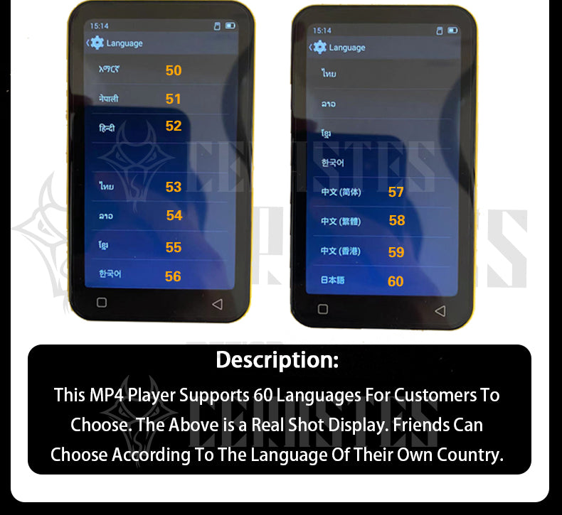Portable WiFi MP4 Player Bluetooth MP5 HiFi Sound Music  MP3 Player 4.0 "Full Touch Screen FM/Recorder/Browser/Support Max 512GB