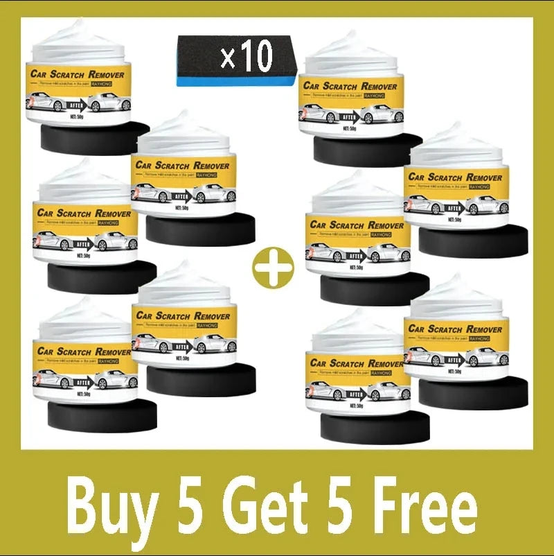 1/22 PCS Set Multi-Purpose Car Scratch Cream Repairer - 24-Hour Fast-Acting Paste DIY Tool for Quick Car Repairs, Gloss Enhancement and More | 60g Cars Trucks Motorcycle Polishing Accessories Cleaning Tools Sets